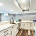 Basement Remodel - White Cabinets