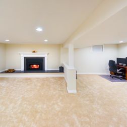 Basement Finishing - Fireplace