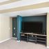 Basement Remodel - Contemporary style Living room, Beige Walls  