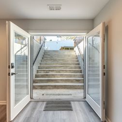 Basement Remodeling with a nice wet-bar and new walk-out in Washington, DC, Washington, DC