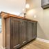 Basement remodel with a cozy family room and wet bar, Kensington, MD