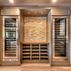Beautiful basement remodel with a large wet bar and wine cellar 