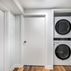 Finished Basement with a kitchen and exposed brick walls., Washington, DC