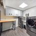 Basement Modern Laundry Room